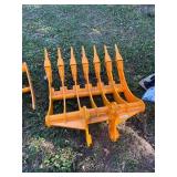 FUTURE 32" Excavator Rake with Teeth, fits CAT 305
