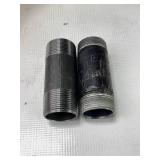 Black Steel Pipe 4"x1.5" Nipple Fittings