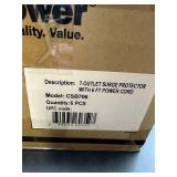 Cyberpower surge protectors case of 6