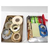 Painting Supplies, Works Gloves, Tool Cache for 5 gallon bucket, variety of tape