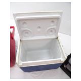 Coleman 48-quart Cooler, Coleman FlipLid 5-quart cooler, 1/2 gallon water jug, insulated lunch box