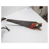 Vintage Metal Bucket and Tools