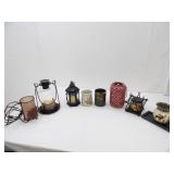 Decor Lot: lanterns, pottery vase, ceramic and more