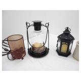 Decor Lot: lanterns, pottery vase, ceramic and more