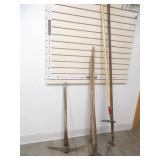 Vintage Pickaxe and Other Vintage Yard Tools