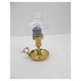 Solid Brass Hurricane Lamp (NEW in Box)