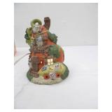 Vintage Ceramic Halloween Village Collection. School House