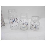 Princess House: 3 PC. Crystal Canister Set