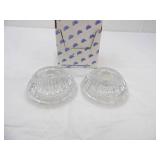 2 Lead Crystal Candle Holders. A Princess House Exclusive