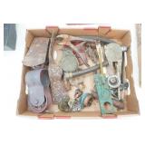 Vintage Metal Tools and Facets, Modern Tools, Slow Moving Sign and More