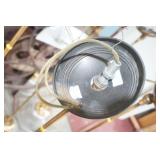 9 Restaurant Lamps. Glass & Brass Pendant Lights