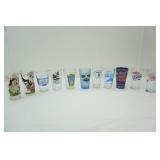 Glass Beer Glasses & 2 Vintage Loony Toons Tumblers