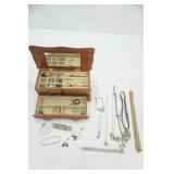 Wooden Jewelry Box and Jewelry