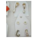 Jewelry: Earrings (pierced). Approx 116 pair