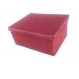 Red Velvet Box with Padded Lid