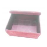 Red Velvet Box with Padded Lid