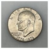 1776-1976 Type One Wide Print Bicentennial Eisenhower One Dollar Coin