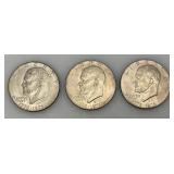 1776-1976 D Bicentennial Eisenhower One Dollar Coins