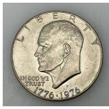 1776-1976 Type One Wide Print Bicentennial Eisenhower One Dollar Coin