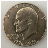 1776-1976 Type One Wide Print Bicentennial Eisenhower One Dollar Coin