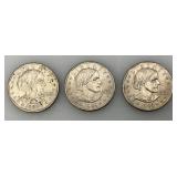 1979 D, 1999 D & P Susan B Anthony One Dollar Coins