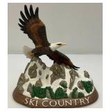 Mario Fernandez Eagle Print And Ski Country Eagle Decanter (Wing Repaired)
