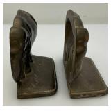 Heavy Cast Iron Elephant Book Ends