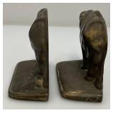 Heavy Cast Iron Elephant Book Ends