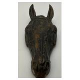 Cast Iron Horse Head Door Knocker (Missing Ring) 6 1/2"
