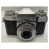 Vintage Zeiss Ikon Contaflex Camera With Leather Case
