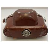 Vintage Zeiss Ikon Contaflex Camera With Leather Case