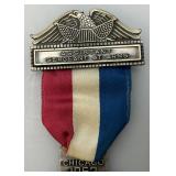 1952 REBUBLICAN National Convention Assistant Sergeant At Arms Certificate And Medal With Ribbon