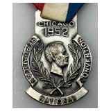 1952 REBUBLICAN National Convention Assistant Sergeant At Arms Certificate And Medal With Ribbon