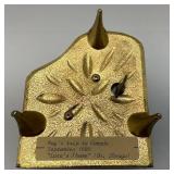 Vintage Ornate Thorens Brass Marble Top Miniature Grand Piano Music Box Plays "Lara