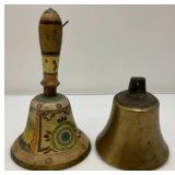 Two Vintage Brass Bells