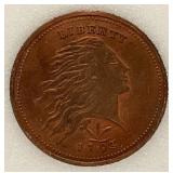 1793 Cent MS-64-RB Fantasy RESTRIKE National Numismatic Certification Sealed In Case