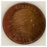 1793 1C MS- 68RB Gallery Mint COPY National Numismatic Certification Sealed In Case