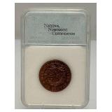1793 1C MS- 68RB Gallery Mint COPY National Numismatic Certification Sealed In Case