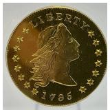 1795 $1  ICG-PR68 Flowing Hair Private Mint,Golden Alley Sealed In Case