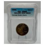 2000 Token ICG-MS68 Gallery Mint Issue CONCEPT Dollar Liberty In Sealed Case