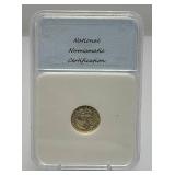 1796 Half Dime MS-68  Gallery Mint COPY National Numismatic Certification Sealed In Case