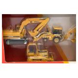Misc. Miniature Die-Cast Construction Vehicles Including John Deere And Cat (One New Old Stock)