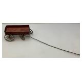 Vintage Miniature Express Wagon Pull Toy 10" Without Handle