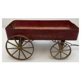 Vintage Miniature Express Wagon Pull Toy 10" Without Handle