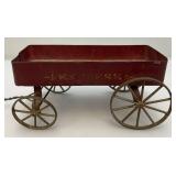 Vintage Miniature Express Wagon Pull Toy 10" Without Handle