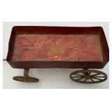 Vintage Miniature Express Wagon Pull Toy 10" Without Handle