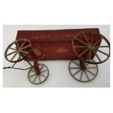 Vintage Miniature Express Wagon Pull Toy 10" Without Handle