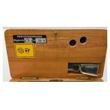 Vintage PRAZISIONSWAAGE KARATGEWICHTE Portable  Mechanical Precision Balance Scale In Original Wooden Box