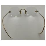 Misc.Collectibles Including 1/10 12K Gold Filled Glasses, Antique Shaving Stand With Horse Hair Brush And More