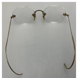 Misc.Collectibles Including 1/10 12K Gold Filled Glasses, Antique Shaving Stand With Horse Hair Brush And More